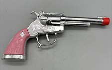 Vintage Hubley Pink Grip Handle Cowgirl Pistol Six Shooter Toy Cap Gun