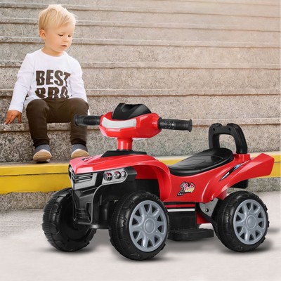4-Wheels Quad ATV Play Car, Toddler Electric Car, 1.8MPH Max Speed,Treaded Tires