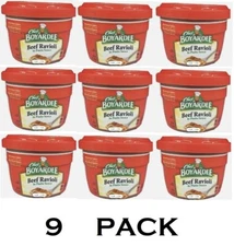 9x Chef Boyardee BEEF RAVIOLI In Pasta Sauce Microwave Pasta 7.5 Oz - 9 PACK