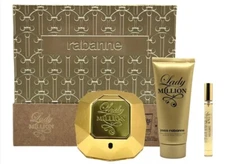 LADY MILLION 3 PCS. 2.7 FL OZ Gift Set 0.68 EDP for Women Gift Set NEW IN BOX