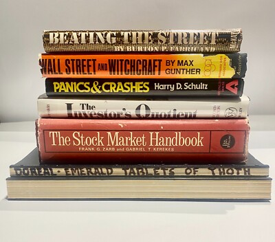 BULK LOT 3M of RARE STOCK MARKET BOOKS, Gunther, Schultz, Bernstein, 7 Books