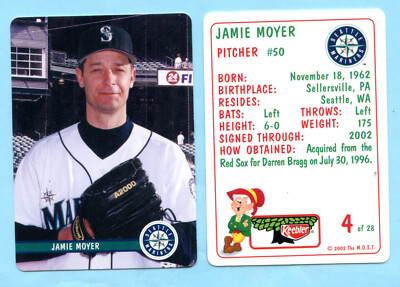 2002 The M.O.S.T Keebler- 2002 Seattle Mariners - Jamie Moyer - Box 801