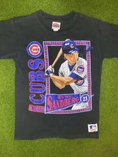1990 Chicago Cubs - Ryne Sandberg - Vintage MLB Player T-Shirt Medium 