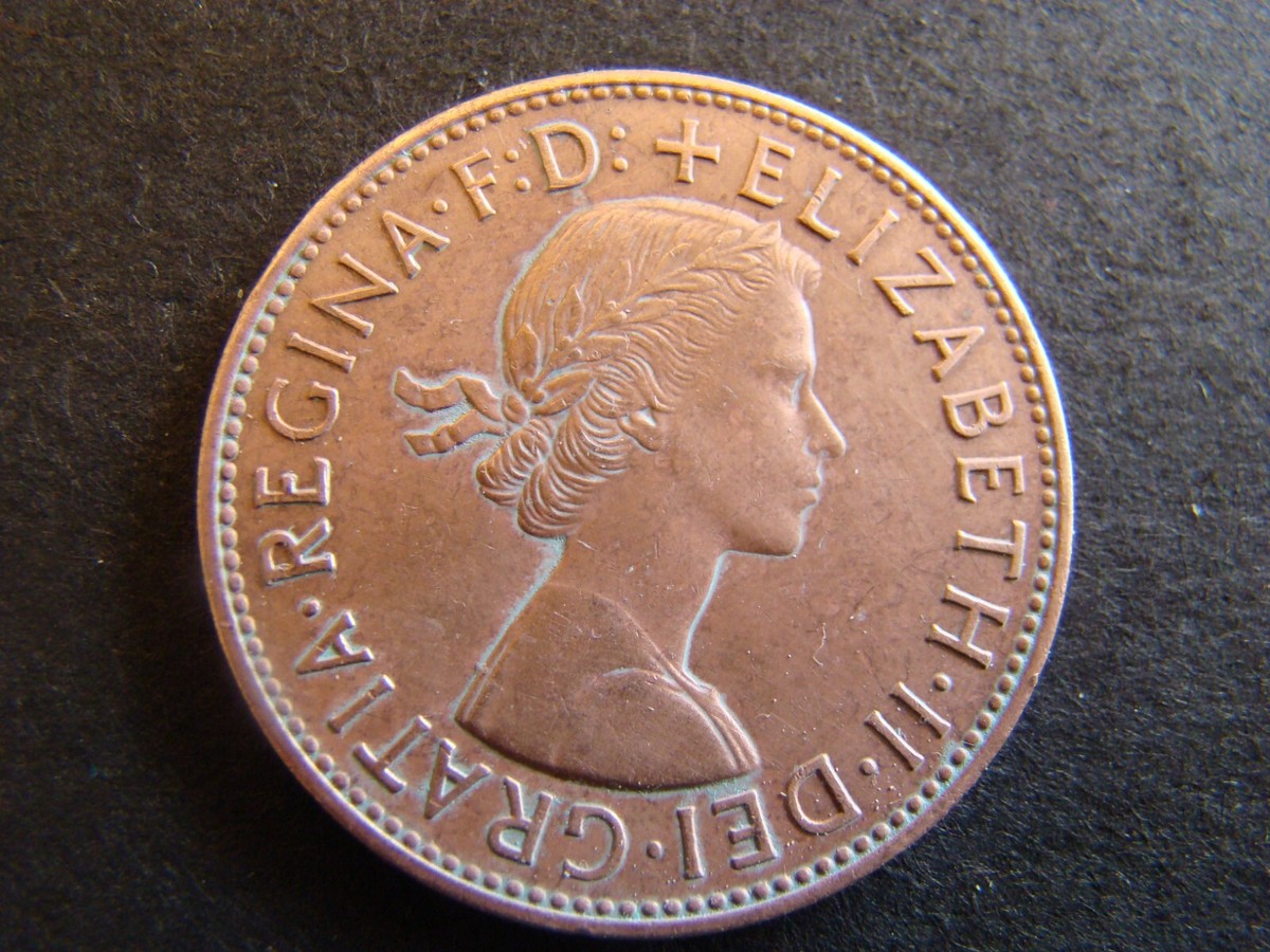 Rare, 1965 Regina F D+ Elizabeth II, Great Britain, Large One