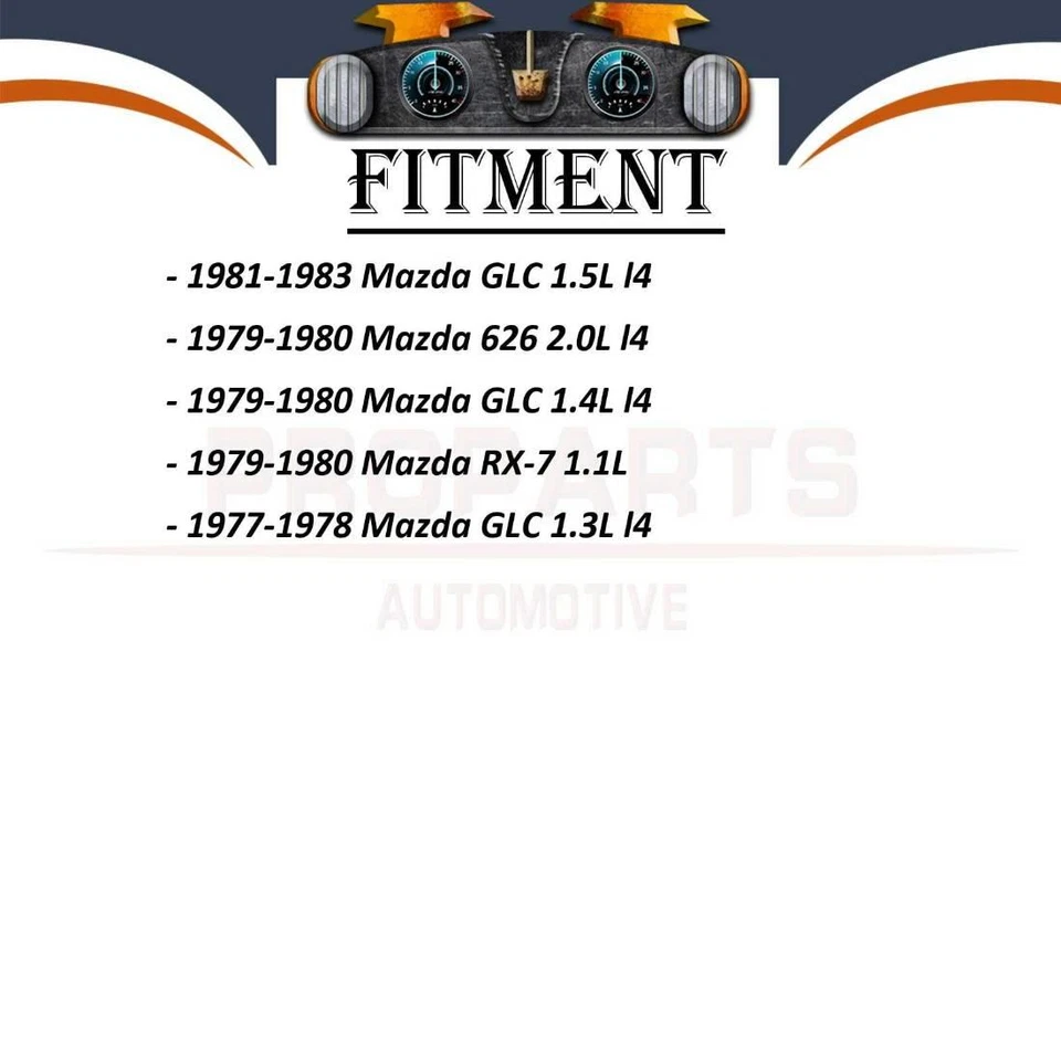 Kit dianteiro mangueira de freio hidráulica 2x para 1979-1980 Mazda GLC 1.4L - Imagem 2 de 4