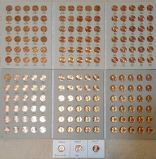 1959-2025 LINCOLN MEMORIAL CENT COLLECTION + BU WHEAT PENNY &  1 PROOF