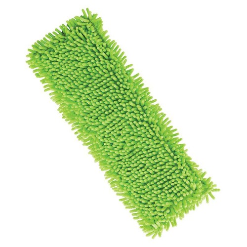 Green Microfiber Dust Mop Refill Pad Clip-on Eco-friendly Washable Hard Floors - Picture 4 of 7