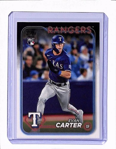 Evan Carter [Clear] #280 2024 Topps card