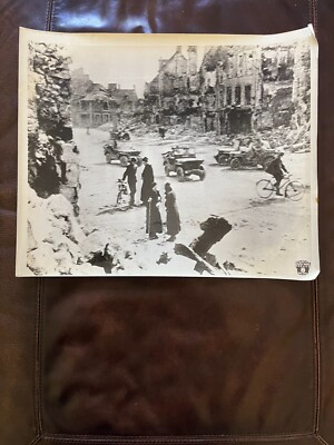 WWII Dispatch News Service photo-Return to normal after Vsigny is liberated.