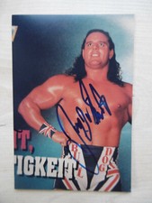 Buldog brytyjski "Wrestling" autograf podpisany obraz 10x15 cm