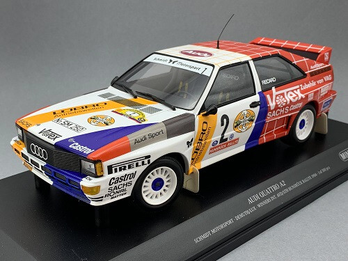 Audi Quattro A2 Schmidt Motorsport Minichamps 1:18 Limitiert 300 Stück OVP NEU - Picture 1 of 10