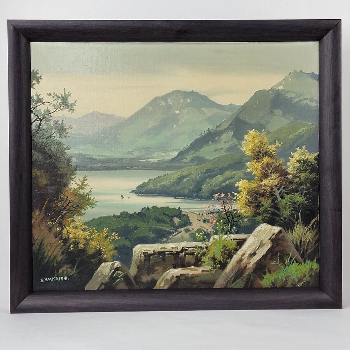 辰　oilpainting from Japan JAPAN JAPANESE IMPRESSIONISM MT. FUJI OIL PAINTING - OLD