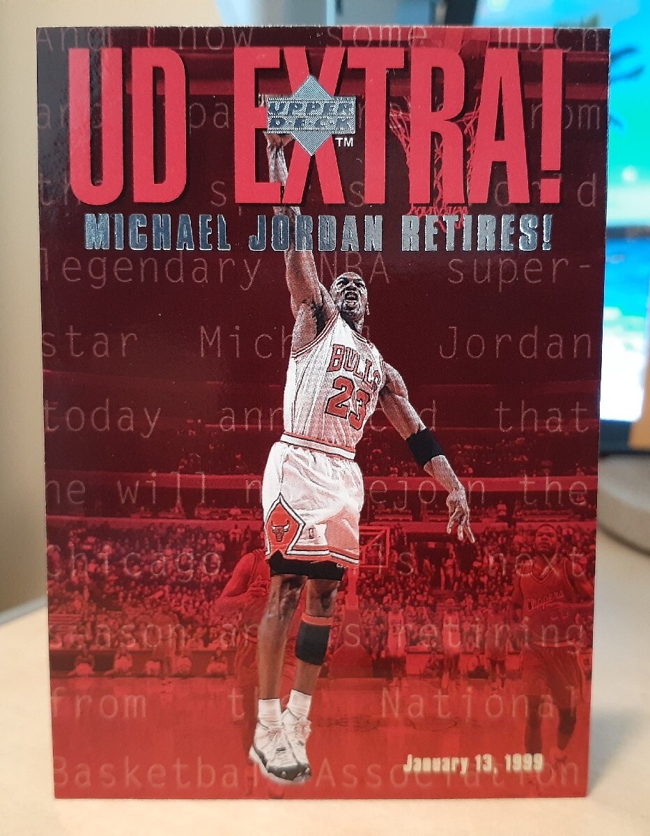 1998-99 MICHAEL JORDAN Upper Deck *UD Extra!* #UDX CHICAGO BULLS TAR HEELS