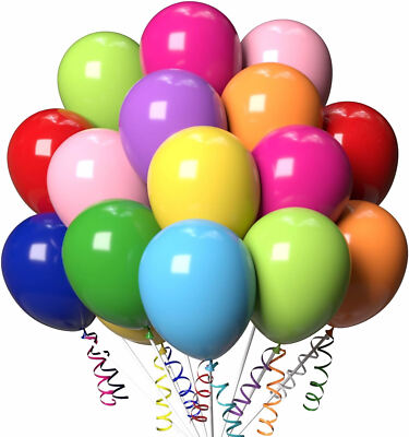 100 LUFTBALLONS - Ø30cm Ballons Deko Kindergeburtstag Party Helium MEGA AUSWAHL