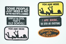 Funny, Adult, Novelty, Ironic, Iron On, Biker Patches, Assorted Styles