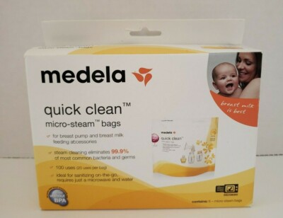 Medela quick clean micro-steam bags, 2 boxes, 5 count each 