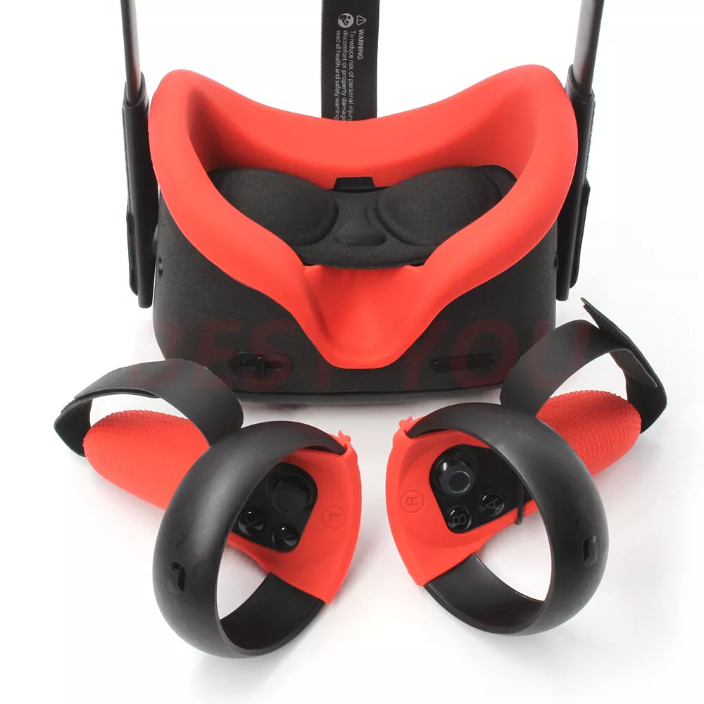 Silicone Face & Controller Cover +More Accessories for Oculus Quest 1 VR Headset