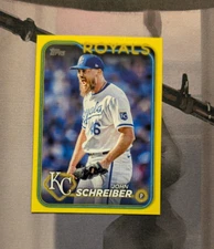 2024 Topps Update Series - #US60 John Schreiber (RC) Hanger Exclusive Yellow
