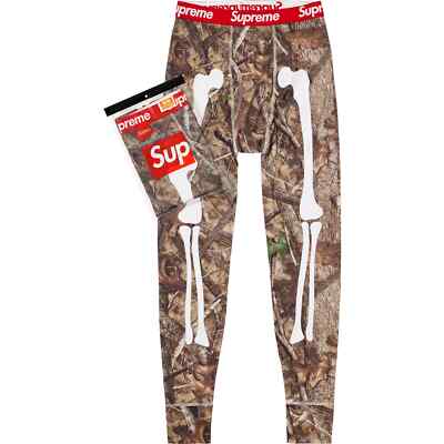 Supreme Hanes Bones Thermal Camo L 即日発送 SUPREME HANES BONES THERMAL PANT (TRUETIMBER HTC FALL CAMO) (LARGE