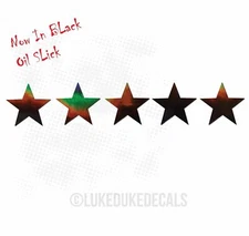 5 Star DECAL _  Black Oil Slick etc lowered jdm Vinyl Sticker for cars