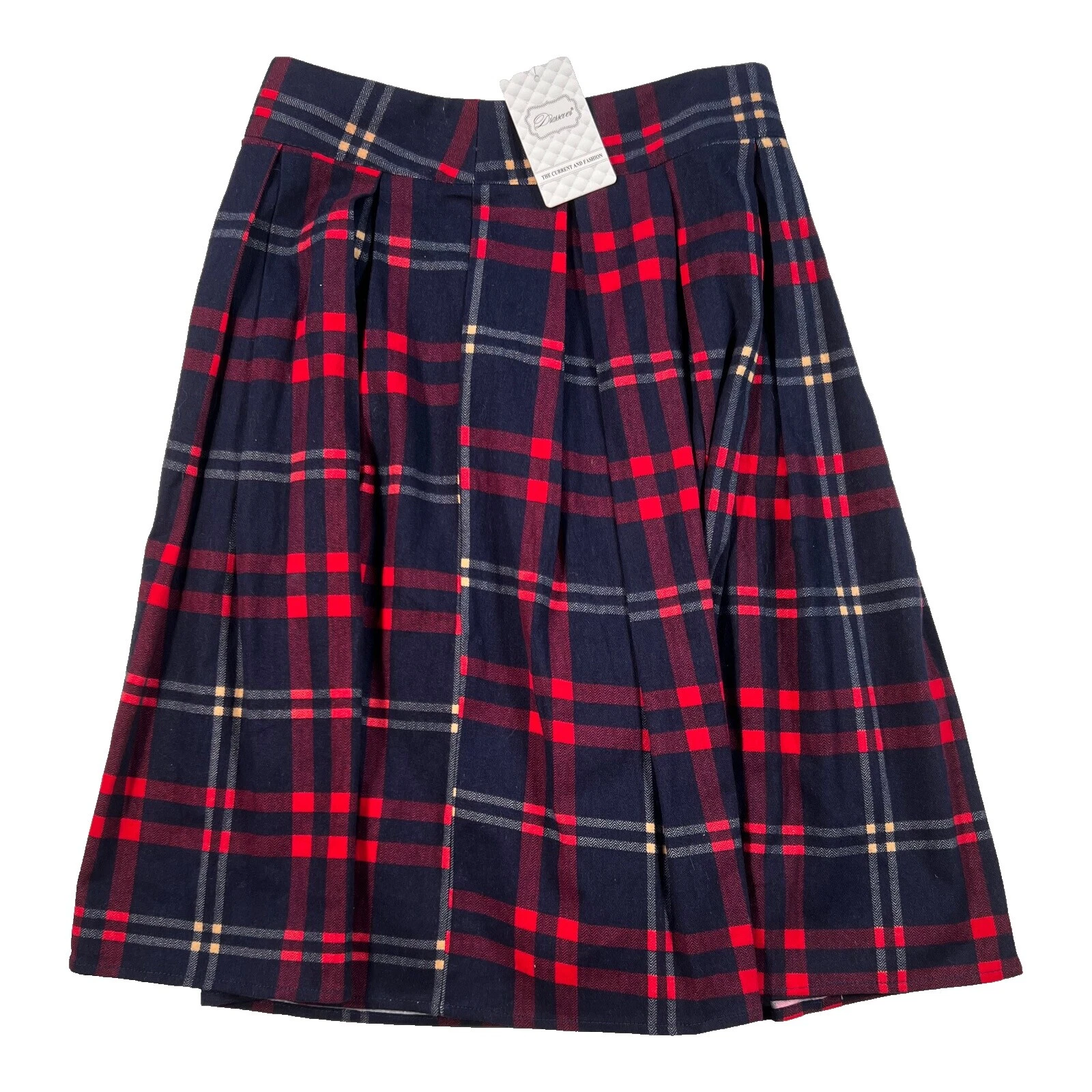 Plaid Cotton Skirts for Women