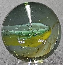 Large Vintage Imported Hybrid Cat's Eye Marble .97 Inches Near-Mint Condition