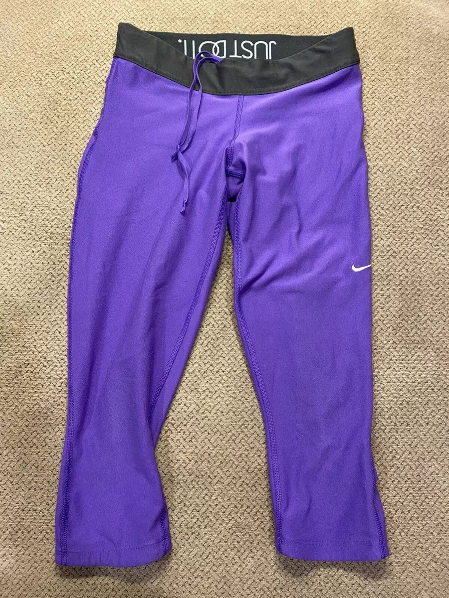 Womens Nike Filament Purple Capri Running Spandex Compression