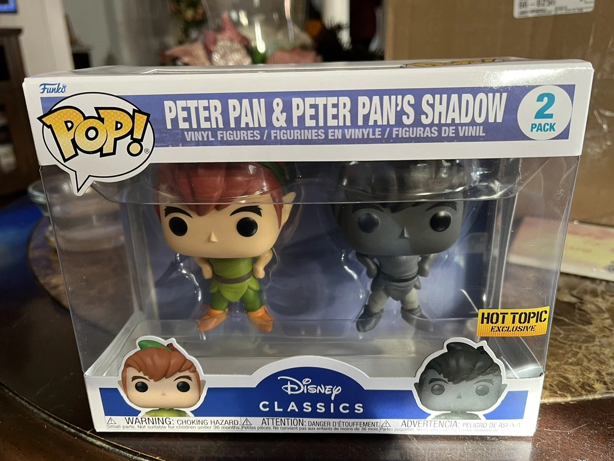 Funko Pop Peter Pan And Peter Pan's Shadow Hot Topic Exclusive 2 Pack 🔥