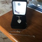 Sterling Silver Blessed Mother Necklace with November Birthstone, NIB! — photo 4
