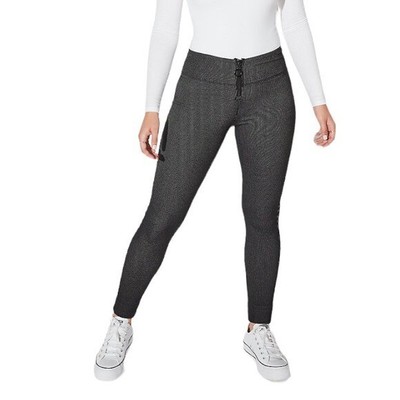Vylette NWT High Rise Black Pinstripe 