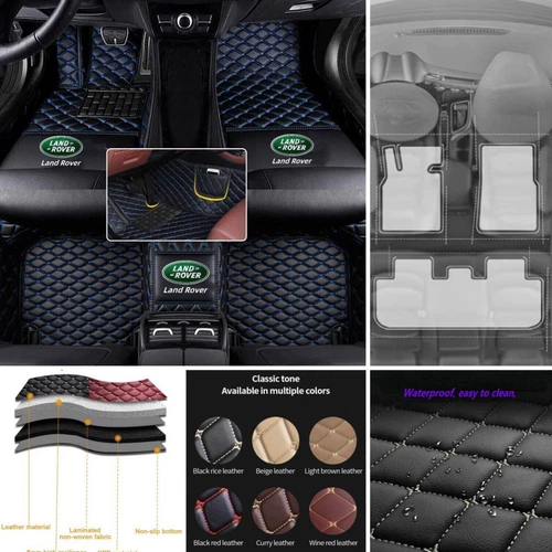 For Land Rover Range Rover Car Floor Mats Custom All Weather Waterproof Carpets - Foto 33 di 37