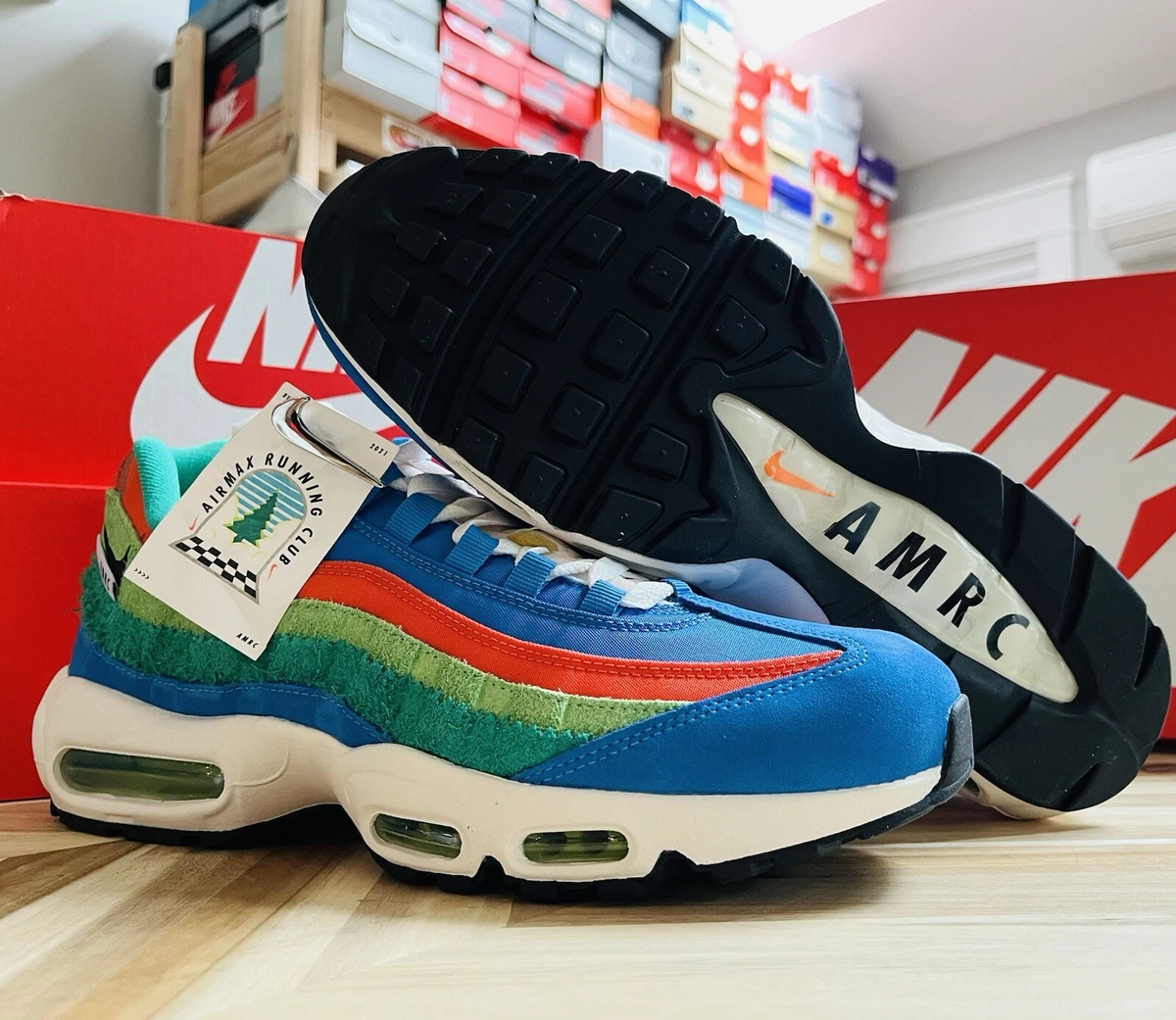 Preços baixos em Nike Air Max 95 SE Navy Orange | eBay