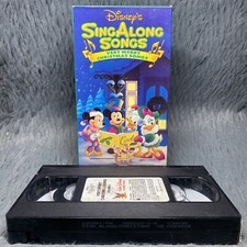 Disney Sing Along Very Merry Christmas Songs VHS Tape 1997 Holiday Music Kids
