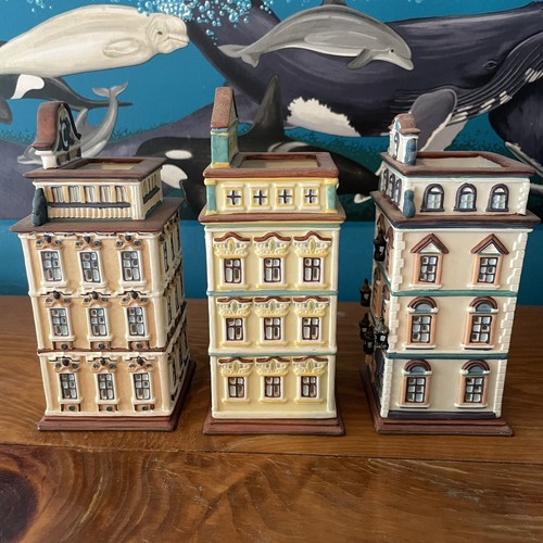 Partylite Cafe Prague, Vienna, Amsterdam Tealight House Ceramic Collectible - Picture 3 of 8