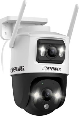 3K Plus Dual Lens PTZ WiFi 6, Plug & Play Security Camera AI Powered Guard Pro