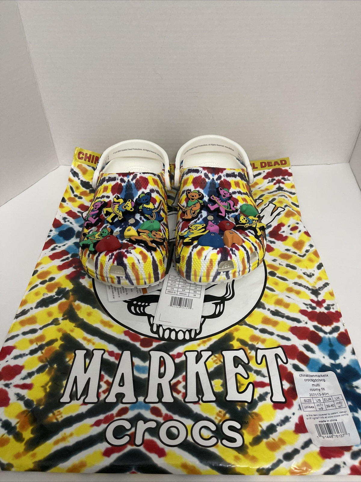 grateful dead crocs size 11