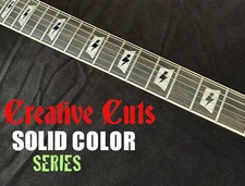 AC/DC Angus SG Lightning Bolt BLACK  Decals 4 Guitars with Trapezoid Inlays