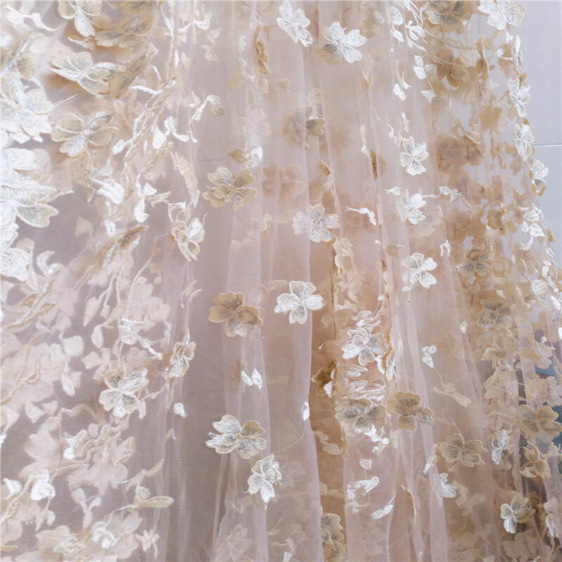 En Flor Boda Vestido Disfraz Tul Bordado Vestido Tela Encaje 19 Colores 1