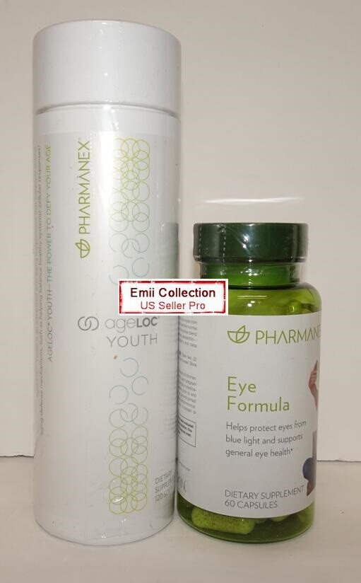 Nu Skin Nuskin Pharmanex ageLOC Youth 120 Caps & Eye Formula