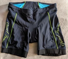 PEARL IZUMI Elite Series Triathlon Tri Cycling Shorts Womens XL Blue Black