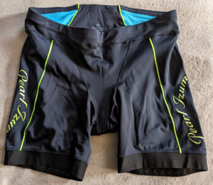 PEARL IZUMI Elite Series Triathlon Tri Cycling Shorts Womens XL Black Blue