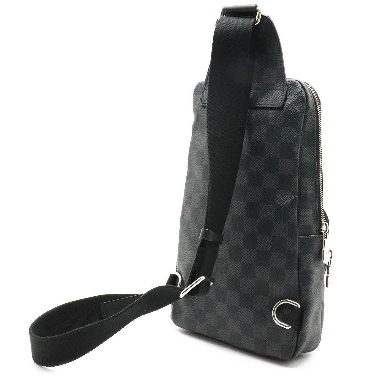 Auth Louis Vuitton Damier Graphite Avenue Sling Bag N41719 Men's