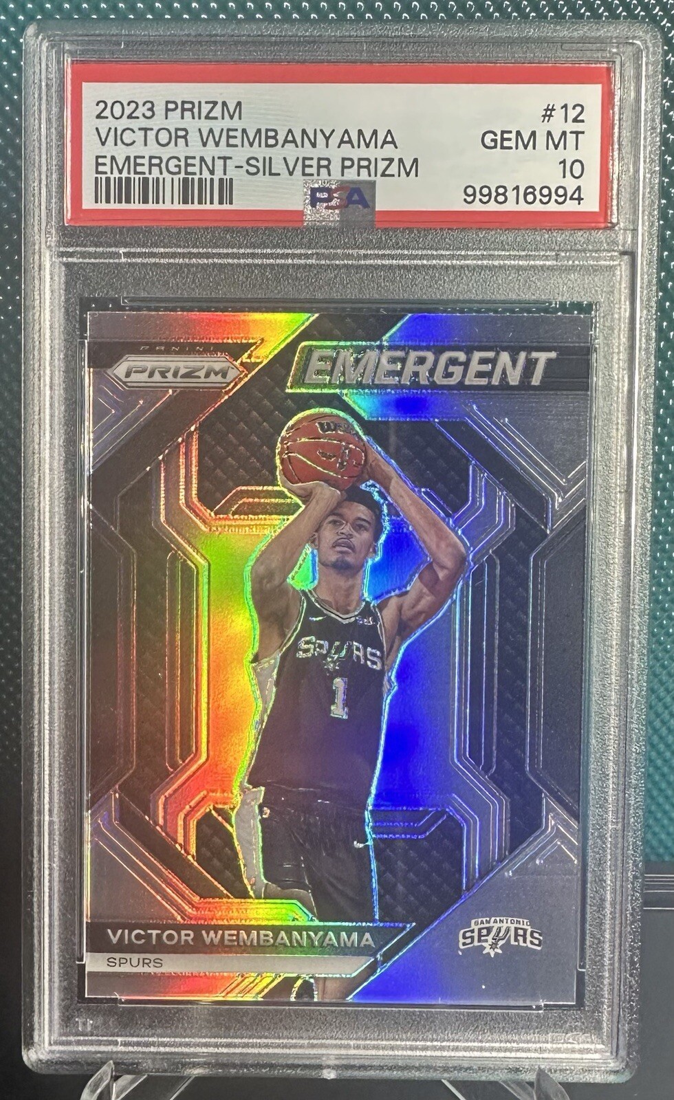 Victor Wembanyama 2023 Prizm #12 Emergent - Silver Price Victor Wembanyama 2023 Prizm #12 Emergent - Silver Price