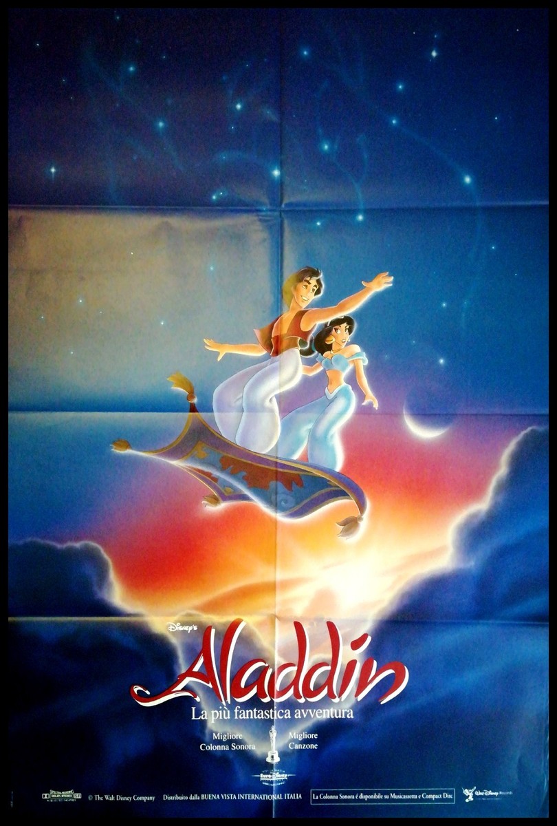 ALADDIN 1992 Original Movie Poster 39x55