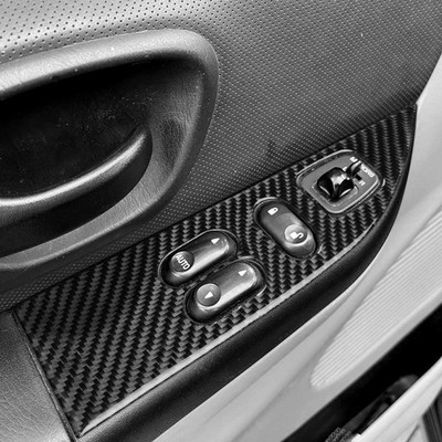 Real Carbon Fiber Window Lift Switch Panel Cover Trim For Ford F-150 F150 97-04