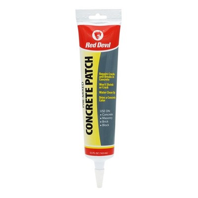 0645 Concrete Repair Patch, Cement Crack Filler, 5.5 Oz Squeeze Tube, PreMixe...