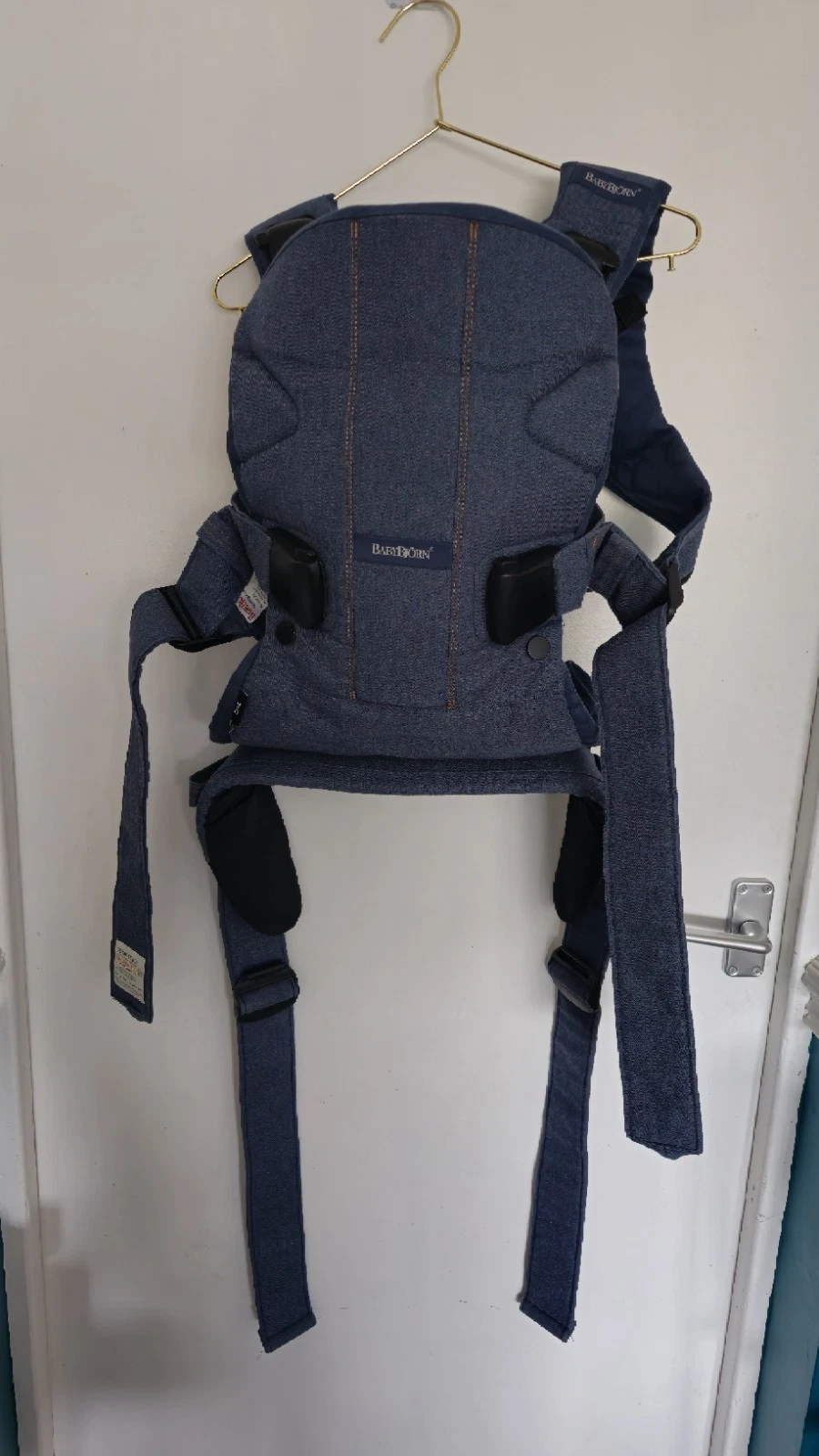 Baby Bjorn Denim Blue baby carrier one Used