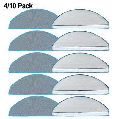 10 Pack Mop Cloths for Roomba For Essential 2 For combo For Vacuum Cleaners