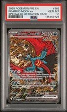 2025 Pokemon Prismatic Evolutions #162 Roaring Moon Ex Illustration Rare PSA 10 on eBay