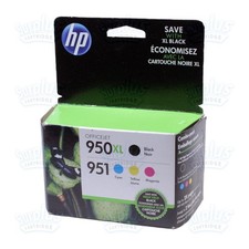 4pk Genuine HP 950XL Black  951 3-Color OfficeJet 8620 8600 8630